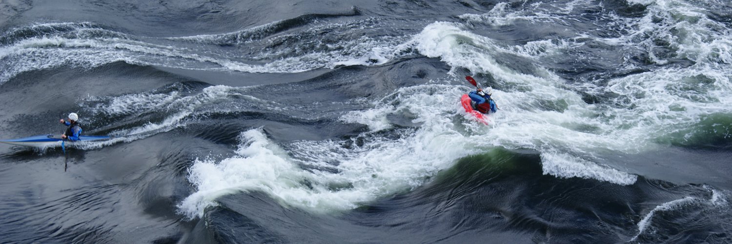 Falls of Lora white water paddling close up