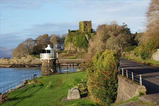 Dunollie Castle from the War Memorial Garden