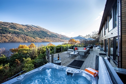 Hollybank house and Loch Lomond view