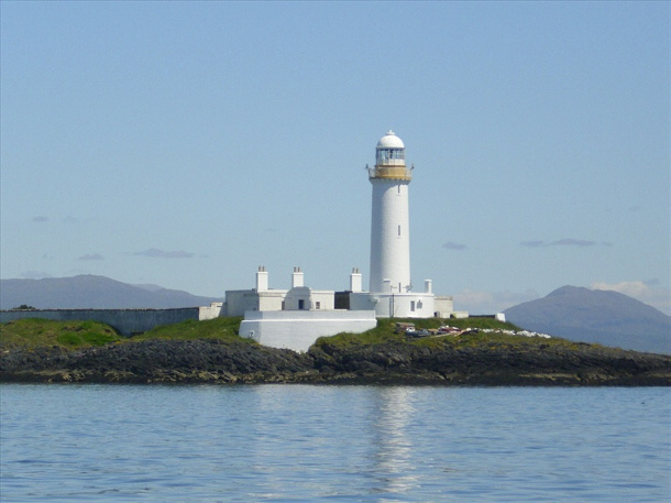 Lismore Lighthouse at the south of Lismore