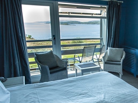 Sea view from one of the bedrooms