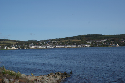 Lochgilphead view across Loch Gilp