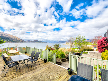 Onich Hotel Gardens and Loch Linnhe views