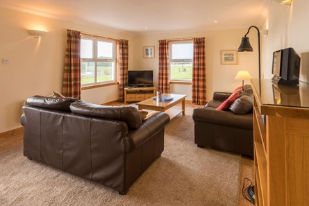 view from the lounge of a cottage at Portavadie
