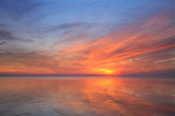 Painting of clyde sunset