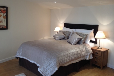 the main bedroom in the big wee hoose