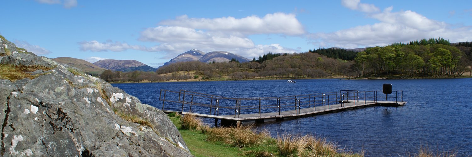 Loch Awe at Kilchurn quay with Ben Lui in the background