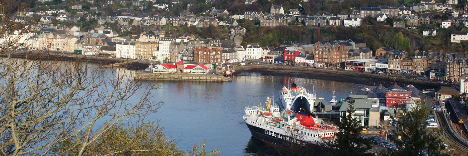 Oban Harbour view from Pulpit Hill