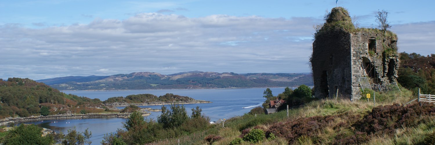 Tarbert castle view and Loch Fyne