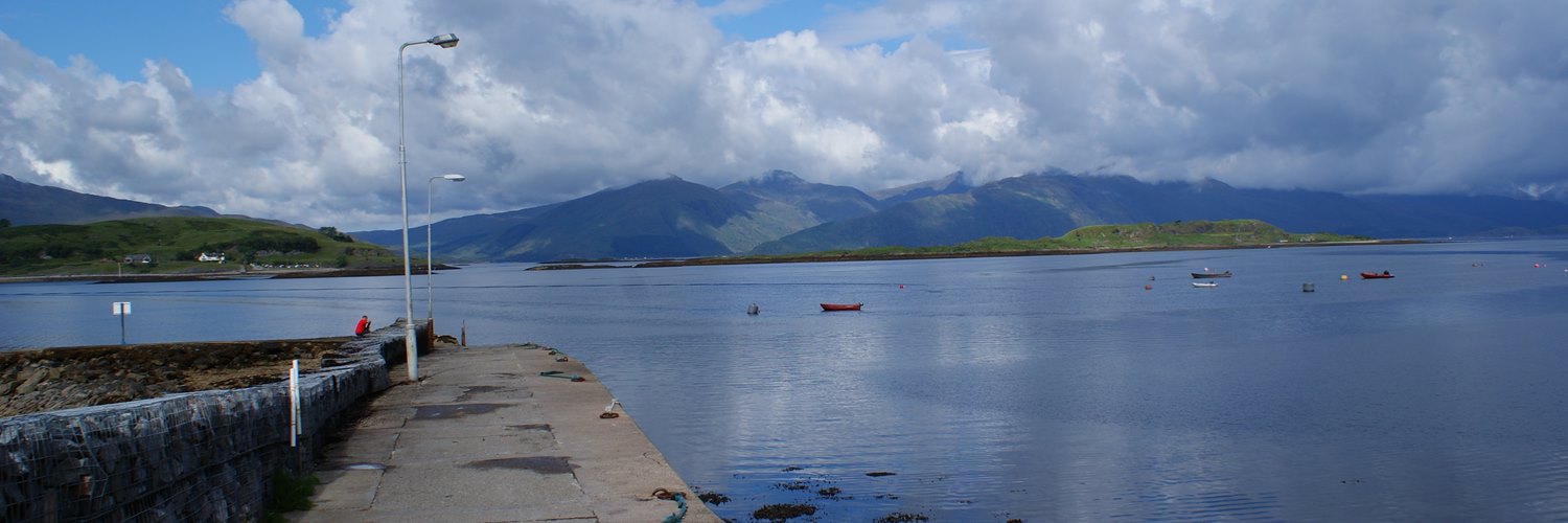 Appin pier with Lismore behind