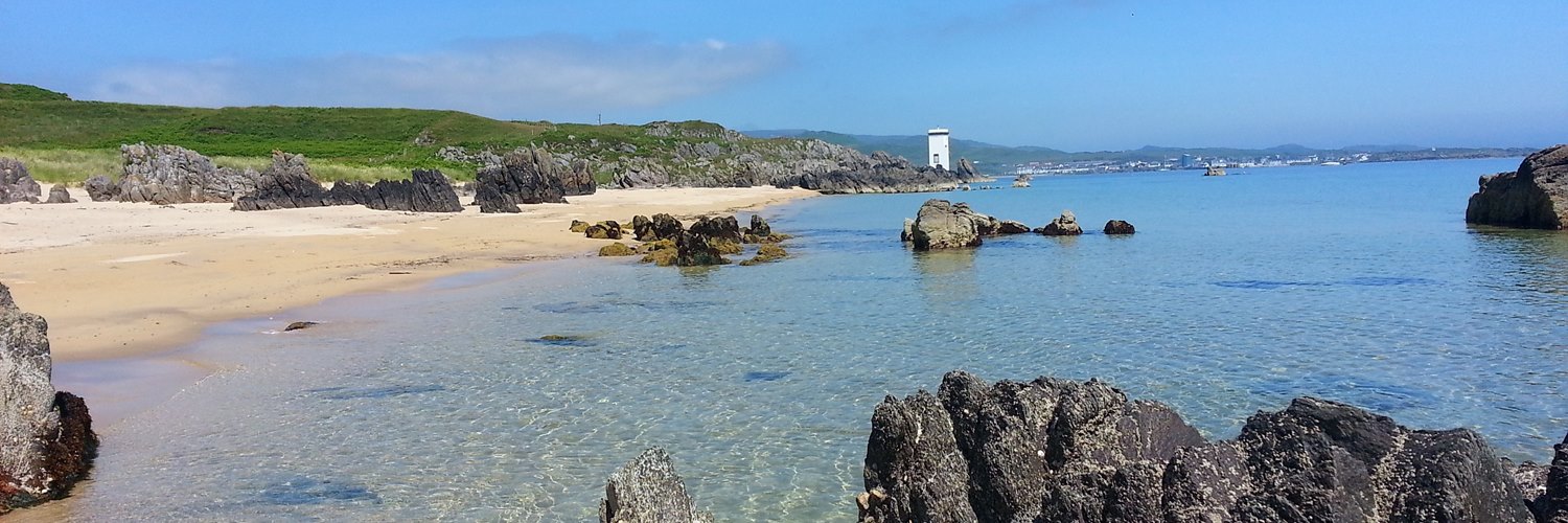 beach and Islay view